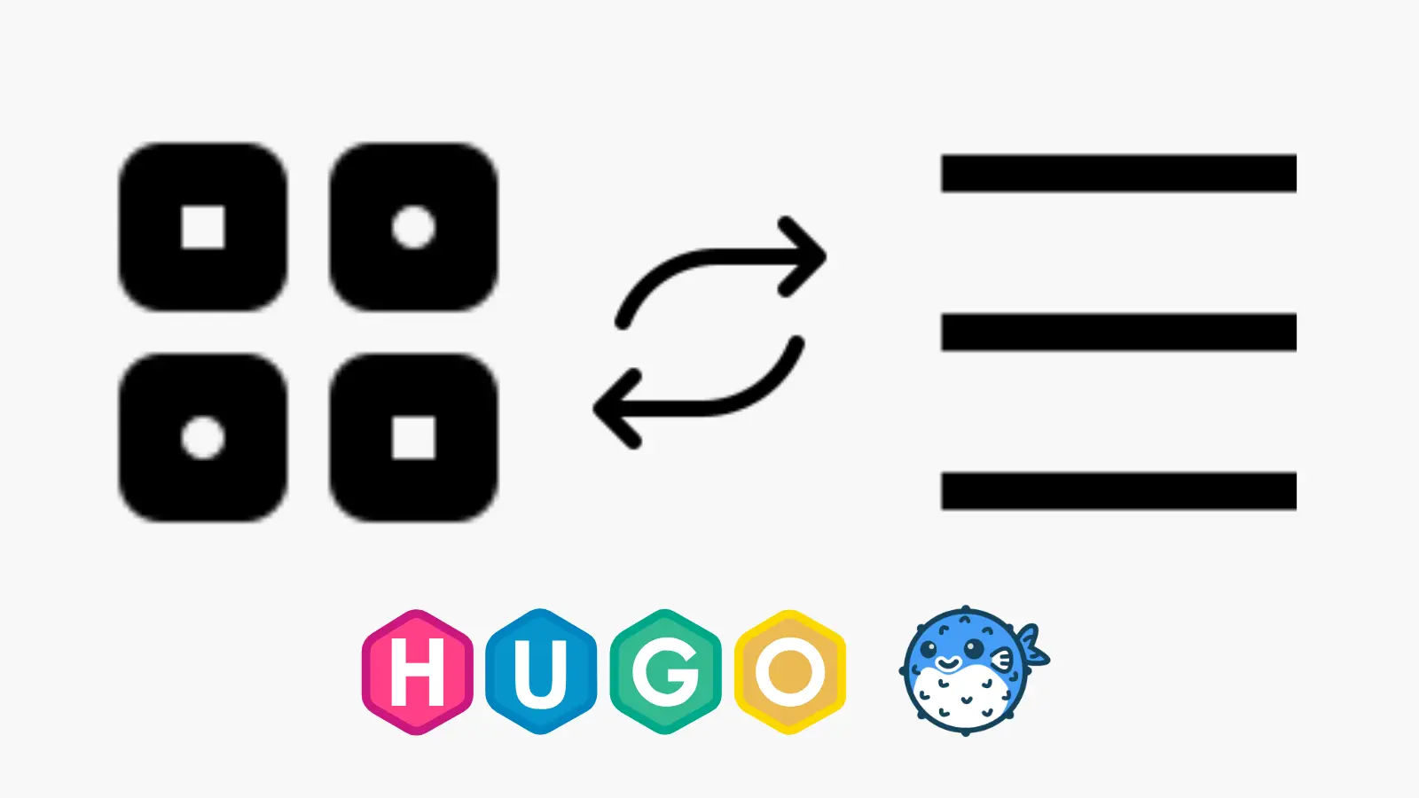 Hugo Blowfish 主題｜切換文章列表樣式按鈕